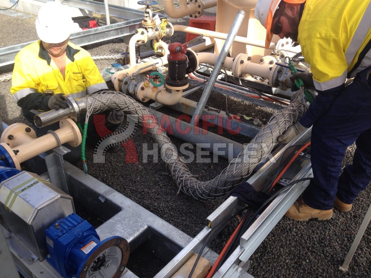 pipe work hose installation