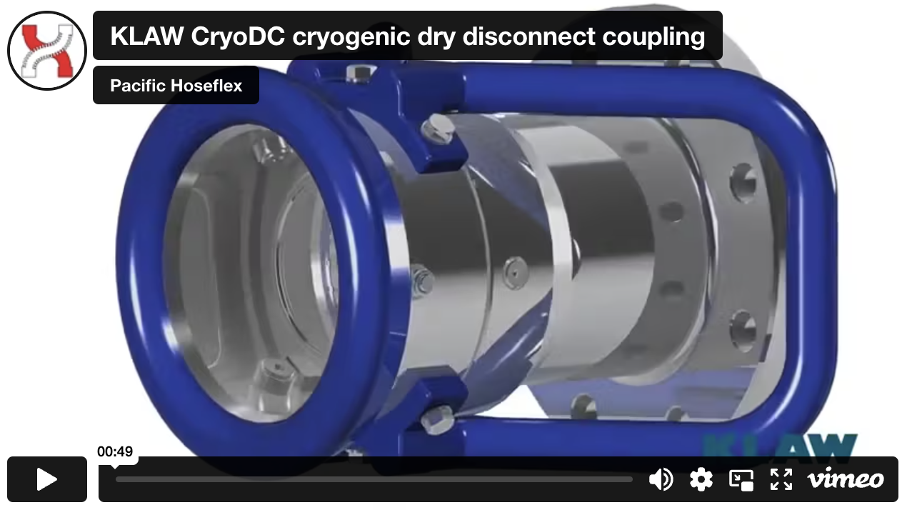 KLAW CryoDC Cryogenic Dry Disconnect Coupling Pacific Hoseflex