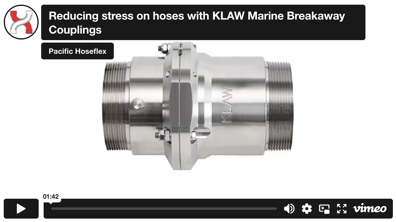 KLAW Marine Breakaway Couplings – Reducing stress