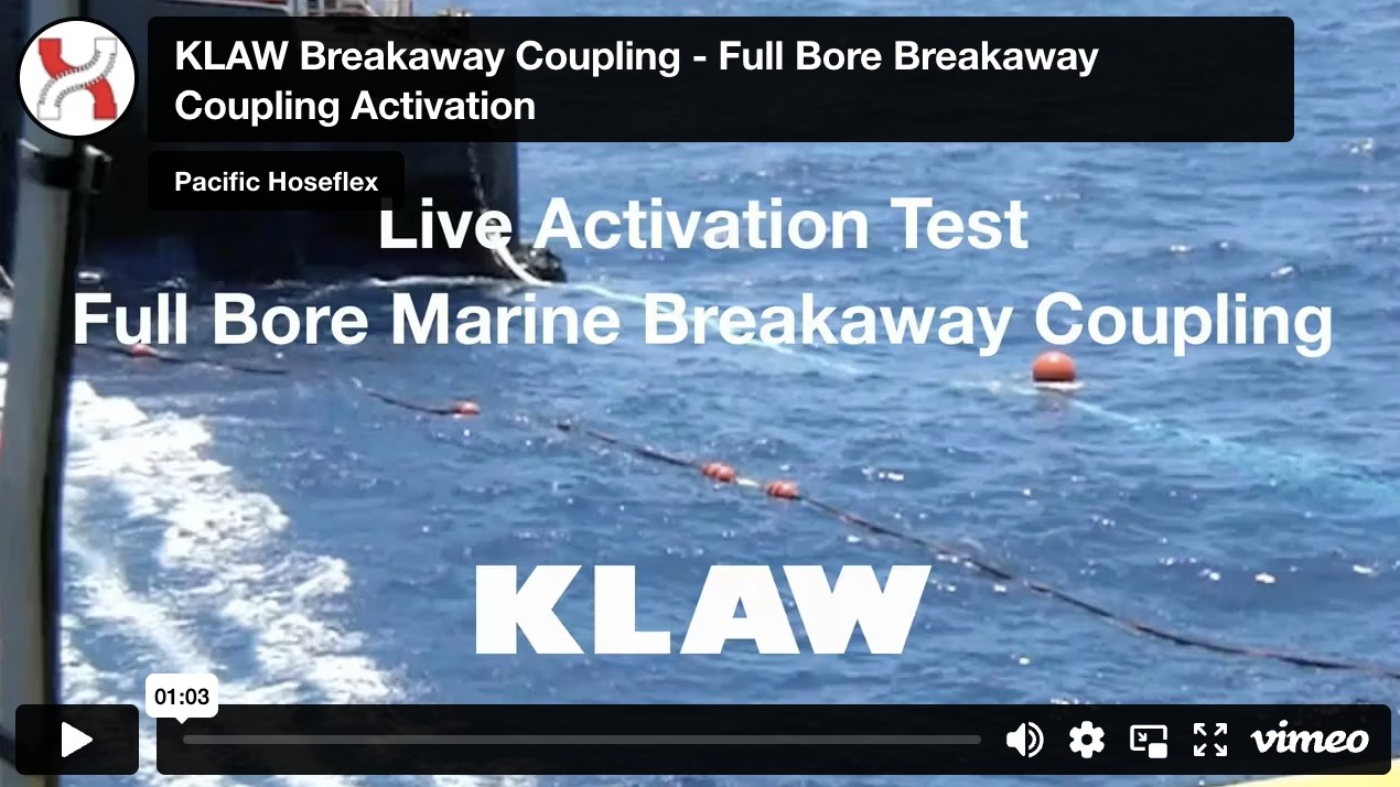 KLAW Breakaway Coupling – Full Bore Breakaway Coupling Activation